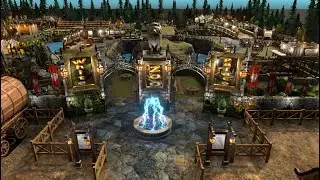 Arriving at White Palace Zoo - teaser #1 , huge TTRPG battlemap