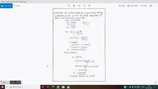 Calculation of critical current in Superconductors