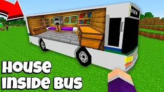How to BUILD SECRET HOUSE inside a TRUCK in Minecraft ! TRUCK PASSAGE ! Amazing HOUSE IN TRUCK