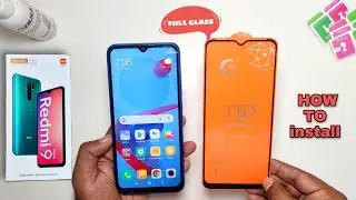Redmi 9 Prime 11D Glass Protector Set Up ⚡⚡ How To Install Glass Protector?