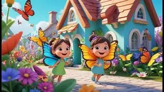 Butterfly Wings Go Flutter Flutter Flutter | Animal Nursery Rhyme | Kids Songs | Baby Music