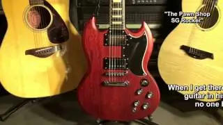 How To Buy A Pawn Shop Guitar - The Epiphone (Gibson) SG Rocker Story @EricBlackmonGuitar