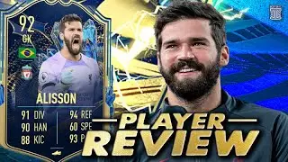 92 TEAM OF THE SEASON ALISSON SBC PLAYER REVIEW! - TOTS - FIFA 23 Ultimate Team