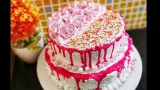Birthday cake in lock down/ഓവൻ ഇല്ലാതെ അടിപൊളി ബെർത്ത് ഡേ കേക്ക്/easy cake reccake#cake