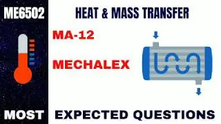 ME6502 | HEAT & MASS TRANSFER | THEORY | DERIVATION | MOST EXPECTED QUESTIONS | MECHALEX