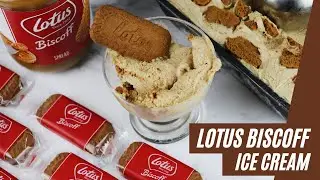 Lotus Biscoff Ice Cream Recipe Homemade| Cookie Butter Ice Cream Recipe | ONLY 3 INGREDIENTS