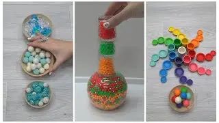 Hypnotic Bead Reversal, Xylophone Magic, Sorting Balls, ASMR Bead Tower, Marble Run Relaxation