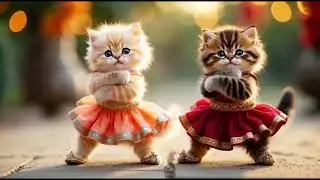 बिल्ली डांस | Cutest Cat 🐾💃 Best Funny Cat Dance Long Video 😂#catdance #funnycat #pets