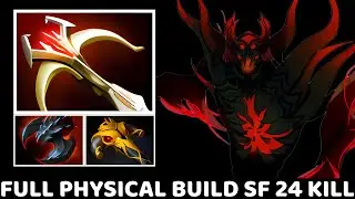 SHADOW FIEND Full Physical Build 24 Kill 7.39 Dota 2