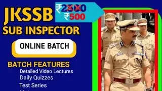 JKP SUB INSPECTOR RECRUITMENT || Jkp si recruitment 2024 || JK EXAMS ACADEMY