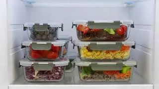 M MCIRCO 24-Piece Glass Food Storage Containers with Upgraded Snap Locking Lids,Glass