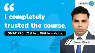 GMAT 770 | V34 to V45 | 100-Point Score Jump Driven by Trust and Diligence