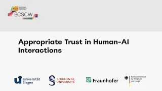 Panel Discussion on Trust in AI interaction