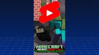 100 DAYS in Minecraft Cursed Walking HARDCORE w/ Friends #shorts Stream [#7]