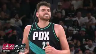 Donovan Clingan Sets A CAREER-HIGH 24 Points In Trail Blazers' Win Over the Spurs!