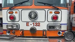 (8V92 Detroit diesel, seagrave) Maugansville fire co Ex Engine 132 leaving station