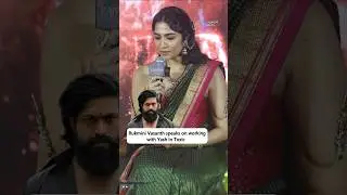 #rukminivasanth speaks about her upcoming film with #yash at #kantara 's press meet #shorts #toxic