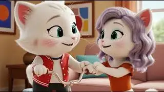 Leo Gets a New Bicycle | Max Feels Jealous | Cute Cats Cartoon Story