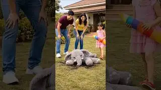 Chutki ka chotta hathi 😀#youtubeshorts #funny
