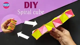 How to Make a paper magic cube spiral | DIY magic spiral| original magic spiral cube