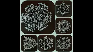 EASY & SIMPLE MUGGULU DESIGNS WITH DOTS/Kolam with dots/Daily Rangoli kolam designs with dots