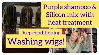 Wig Washing , deep conditioning & silicon mix treatment on wigs