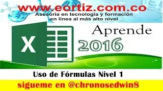 Nivel básico - Video 4-Uso de Formulas Nivel 1