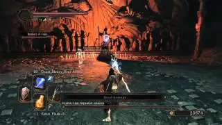 dark souls 2 squalid queen boss fight with summon npc location