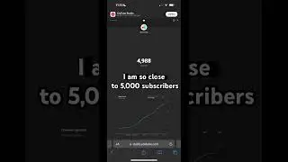 Pls subscribe I am so close to 5,000 subscribers I need 12 more