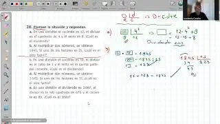 Problemas de división cociente resto y dividendo