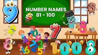 Number names| Number Names 81- 100| Number spelling | Learn Number | #numbername @KidsLearning-o5k