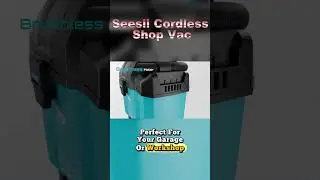 Compact. Cordless. Powerful. | Seesii 2.6 Gallon Wet Dry Vacuum