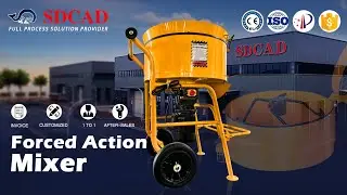 SDCAD forced action mixer handles even the toughest materials effortlessly