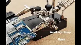 UNBOXING5 LED Light Magnifier Magnifying Glass Helping Hand Soldering Stand with 3 Lens