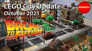 Lego City Update - October 2021 - Progress on my Back to the Future Courthouse Square