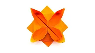 How to make a paper flower. Origami lotus