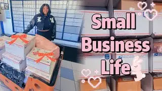Day in the Life of a Small Business Owner | Building My Online Business 🌸