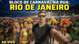🛑 AO VIVO - Carnaval no Rio 🔥 Pulando de bloco em bloco pelas ruas