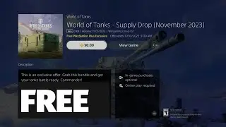 How to Download World of Tanks - Supply Drop (November 2023) Free on PS5 | PlayStation