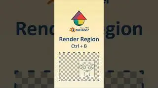 Область рендеринга &mdash; Ctrl + B #blender #tutorial #beginner #b3d
