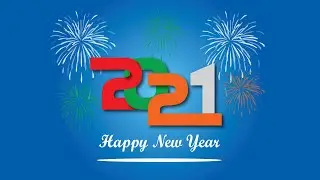 How to Make Typography Design in Illustrator Happy new year 2021