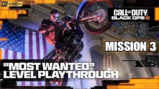 CALL OF DUTY BLACK OPS 6 HINDI 4K GAMEPLAY | MISSION 3 | MOST WANTED
