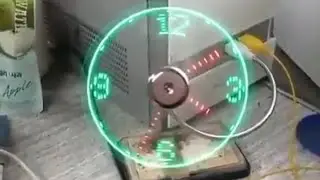 Fan Clock 🤯😱😱 | USB LED clock fan | Science and Technology | #shorts | Medium