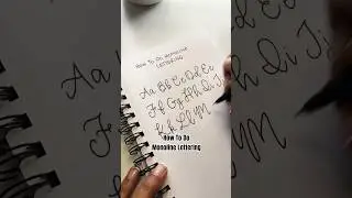 How To Do Monoline Lettering #brushmarkers #handlettering #handletteringtutorial #calligraphy