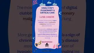 Lung Cancer || Pulmonary  - USMLE Step 1 #medicalshorts #uworld #nbme