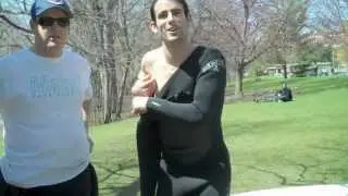 Surfing on the Red Cedar River