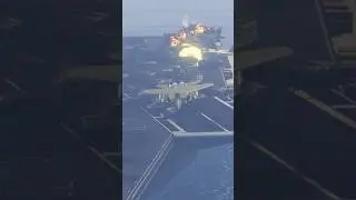 F-14 Drop Cluster Missiles On Navy Aircraft Carrier 😱😨