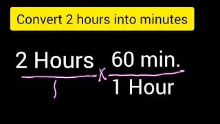 Convert 2 hours into minutes