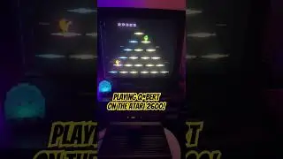 Играю в Q*bert на Atari 2600! Удалось ли вам когда-нибудь дойти до уровня с чистыми кирпичами?
