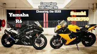 Two Legendary Supersports - Yamaha R6 | Suzuki GSXR750 (My Comparison) 